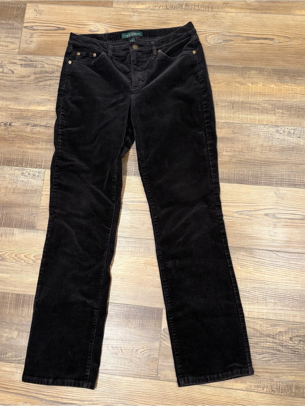 Lauren Ralph Lauren dark brown Straight-Leg Corduroy pants fall capsule